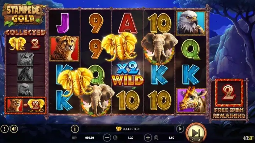 Stampede Gold slot screenshot 4