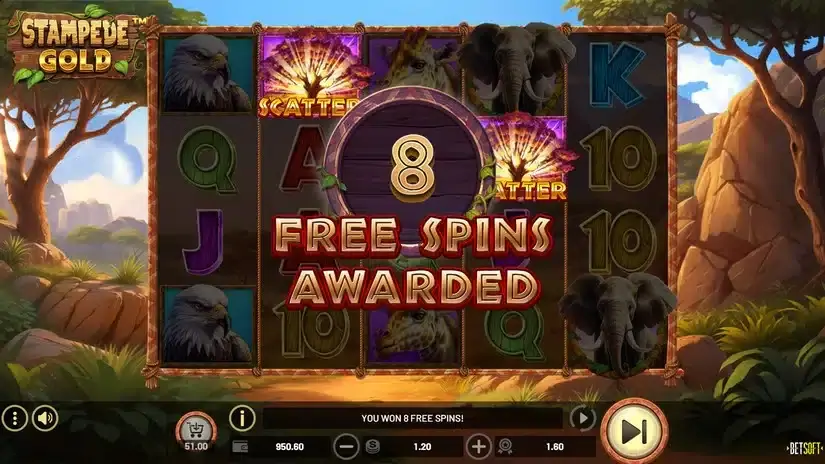 Stampede Gold slot screenshot 3