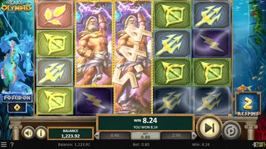 Take Olympus slot screenshot 2