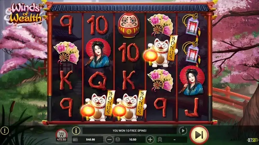 Winds of Wealth slot screenshot 4