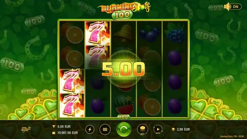 Burning Slots 100 slot screenshot 2
