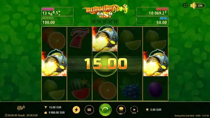 Burning Slots Cash Mesh slot screenshot 3