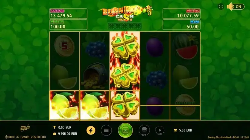 Burning Slots Cash Mesh slot screenshot 4