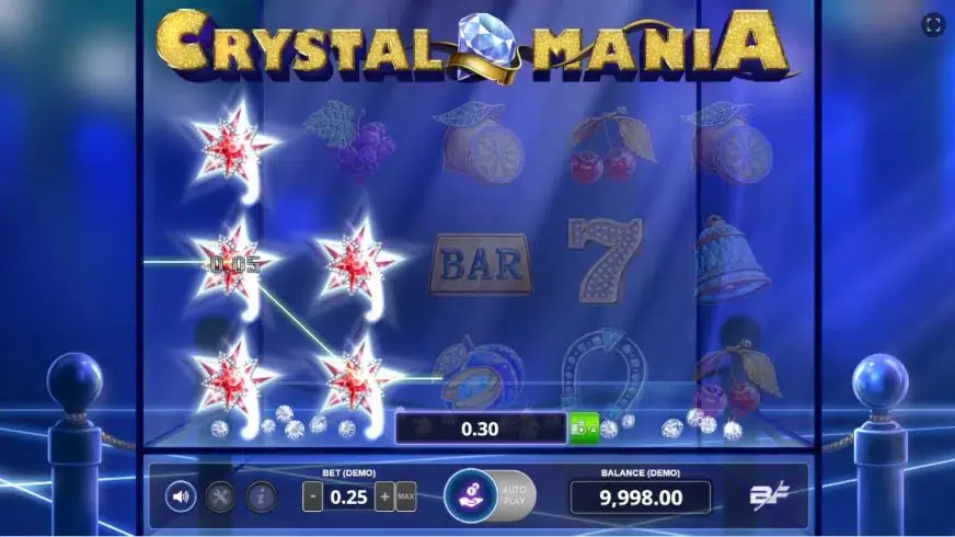 Crystal Mania slot screenshot 2