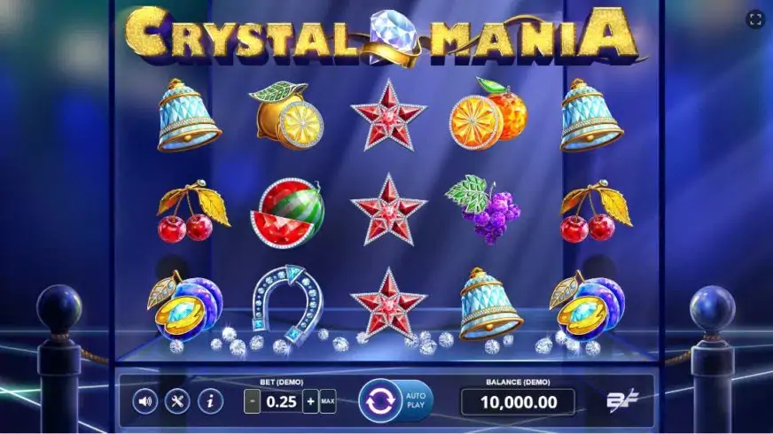 Crystal Mania slot screenshot 1