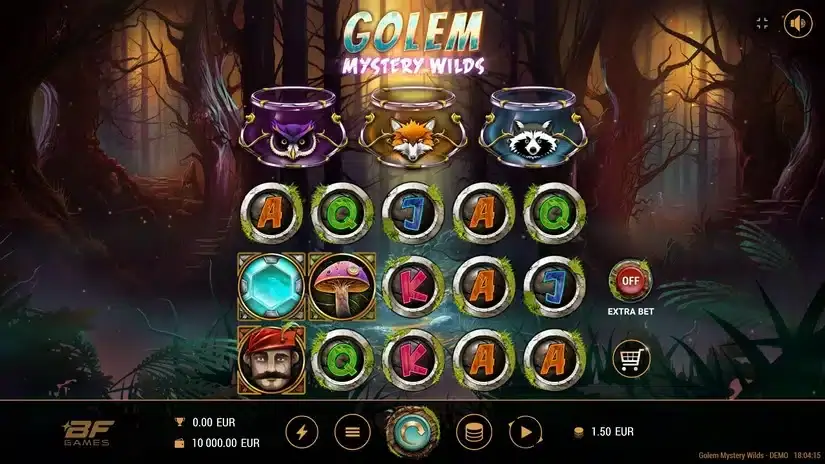 Golem Mystery Wilds slot screenshot 1