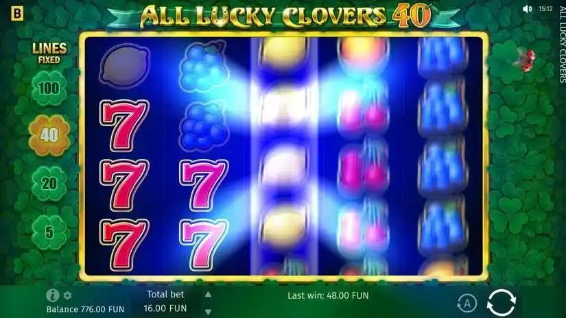 All Lucky Clover 40 slot screenshot 1