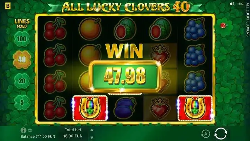 All Lucky Clover 40 slot screenshot 2
