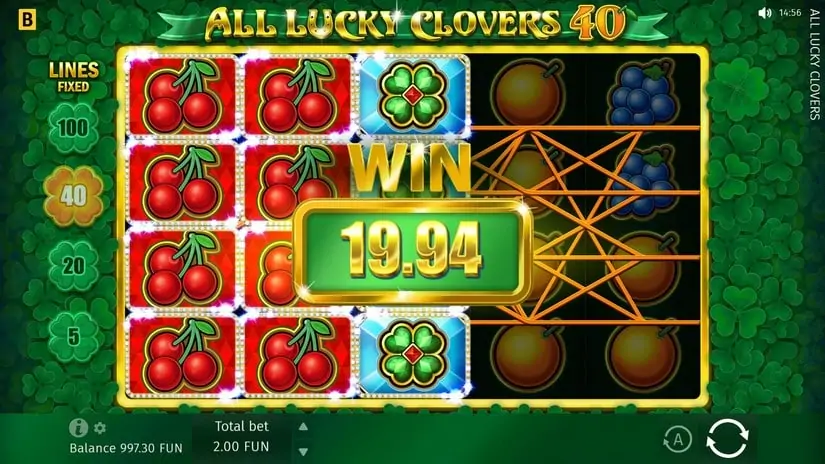 All Lucky Clovers 5 slot screenshot 3
