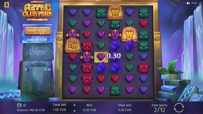Aztec Clusters slot screenshot 4