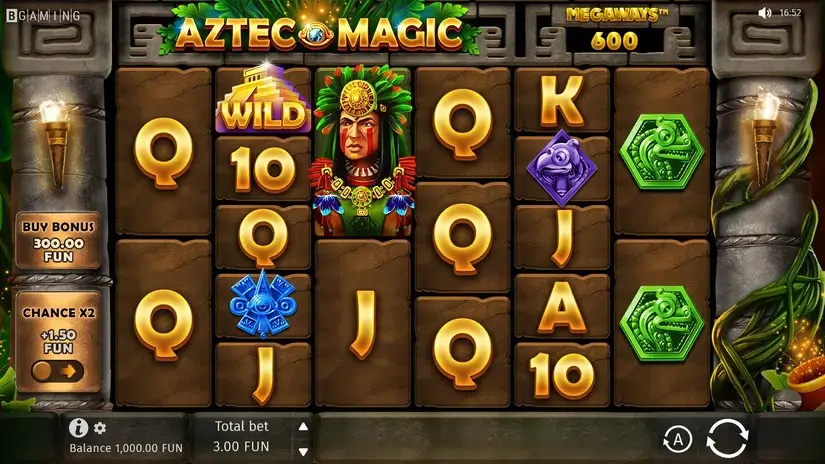 Aztec Magic Megaways slot screenshot 