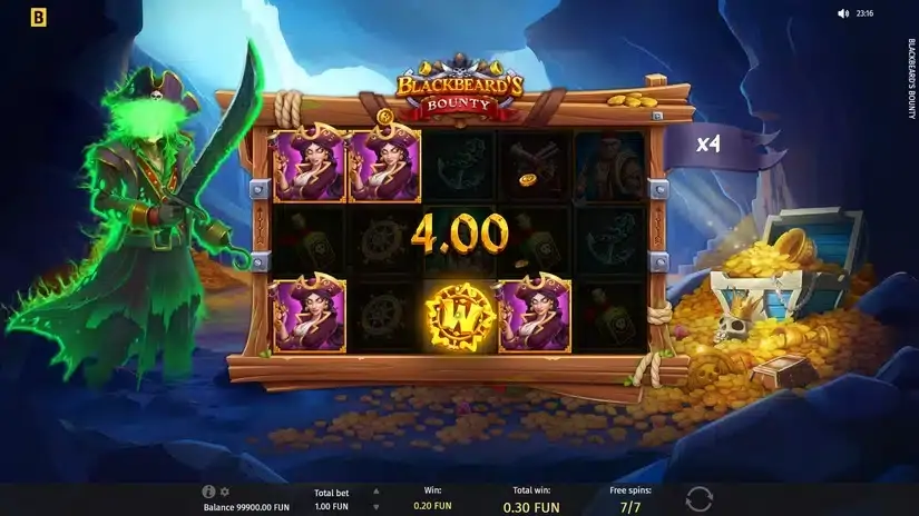 Blackbeard’s Bounty slot screenshot 