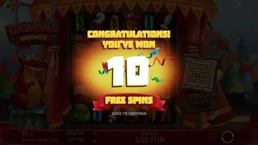 Carnival Bonanza slot screenshot 2