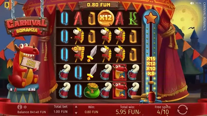 Carnival Bonanza slot screenshot 4