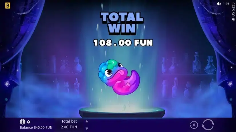 Cat’s Soup slot screenshot 