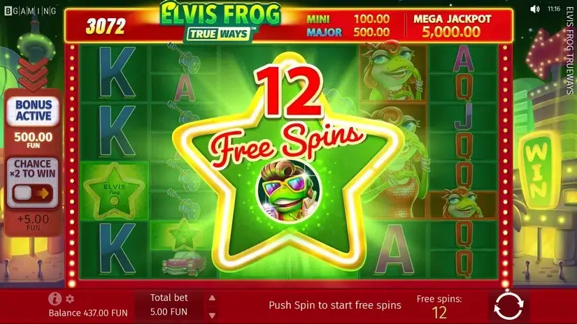 Elvis Frog TRUEWAYS slot screenshot 4