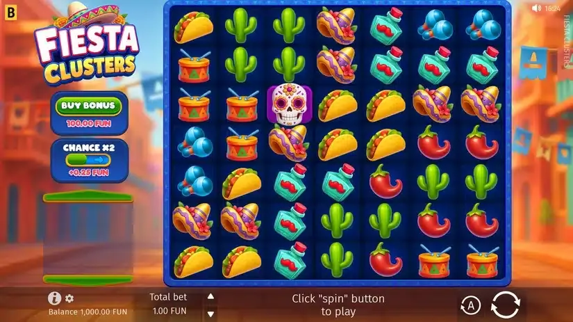 Fiesta Clusters slot screenshot 