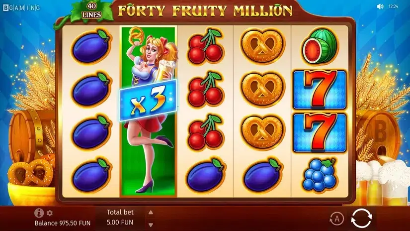 Forty Fruity Million slot screenshot 