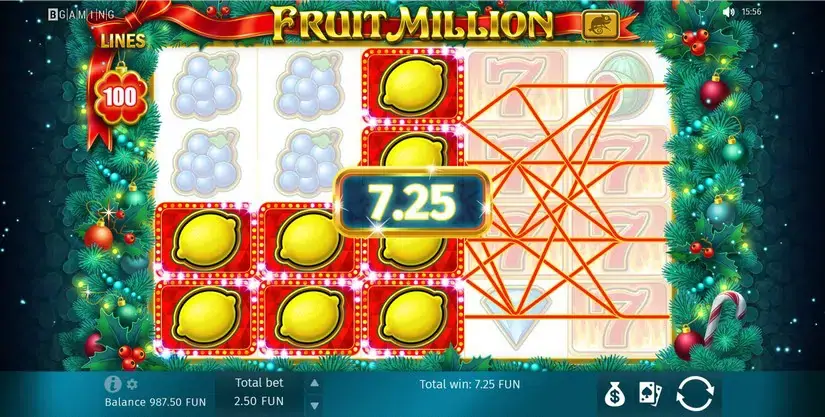 Fruit Million slot screenshot 2