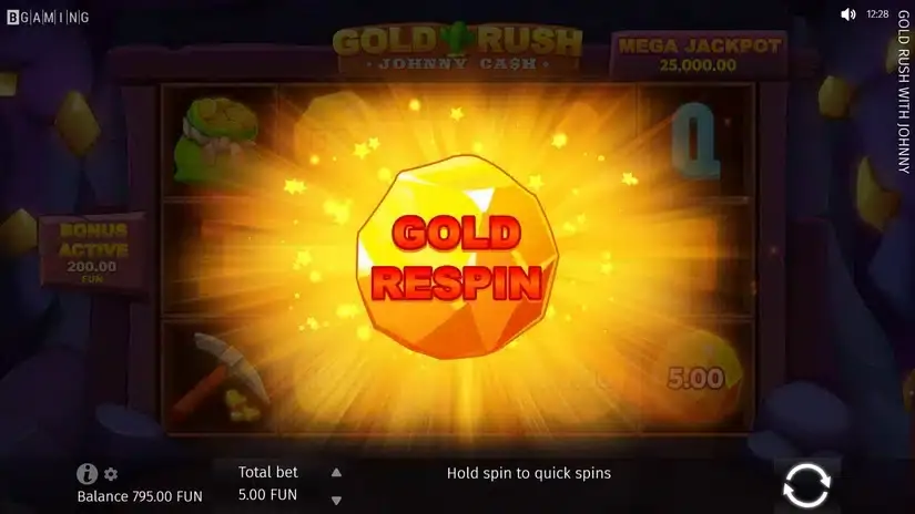 Gold Rush With Johnny Cash slot screenshot 3