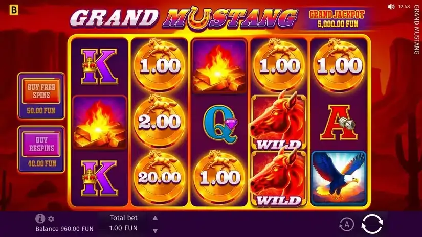 Grand Mustang slot screenshot 2