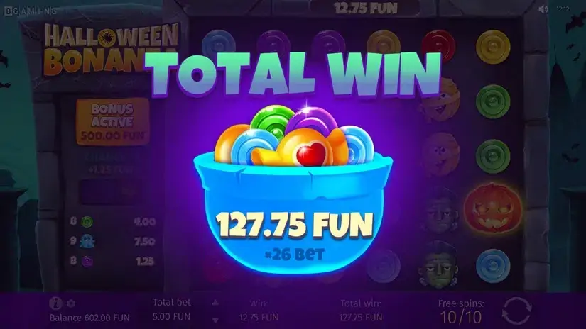 Halloween Bonanza slot screenshot 