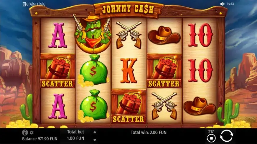 Johnny Cash slot screenshot 3
