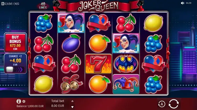 Joker Queen slot screenshot 