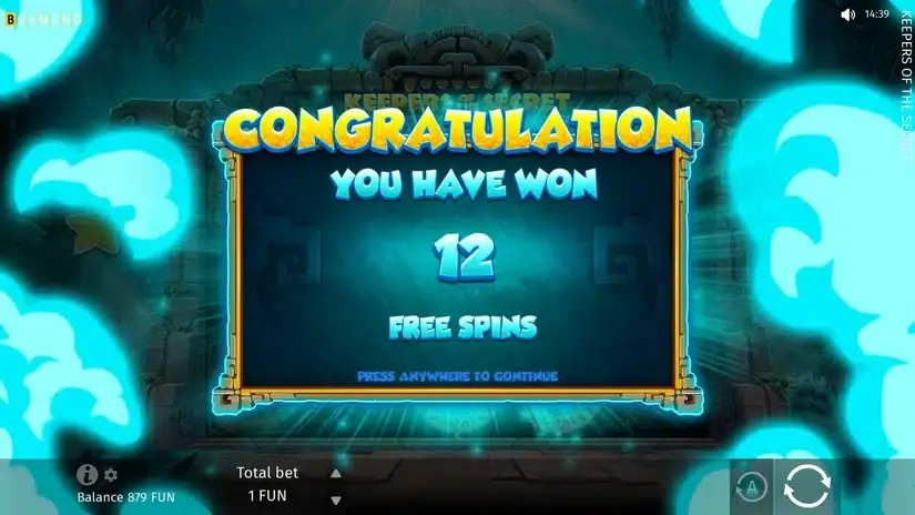 Keepers of the Secret slot screenshot 3