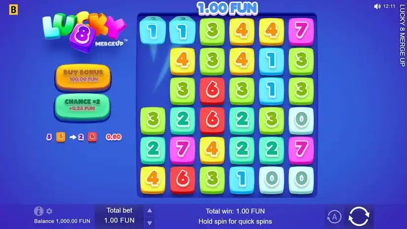 Lucky 8 Merge Up slot screenshot 2