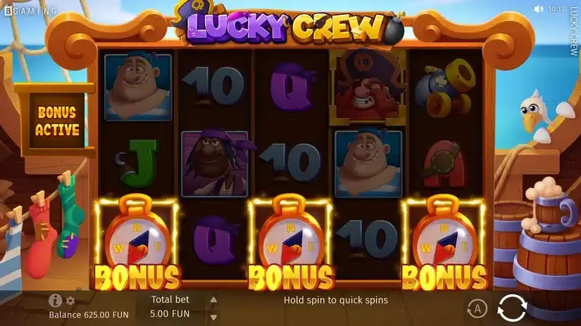 Lucky Crew slot screenshot 3