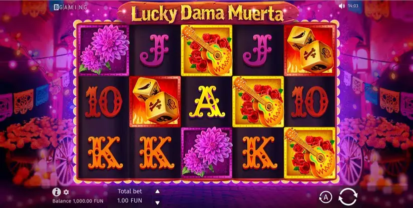 Lucky Dama Muerta slot screenshot 1