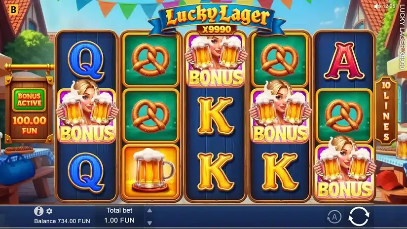 Lucky Lager x9990 slot screenshot 4