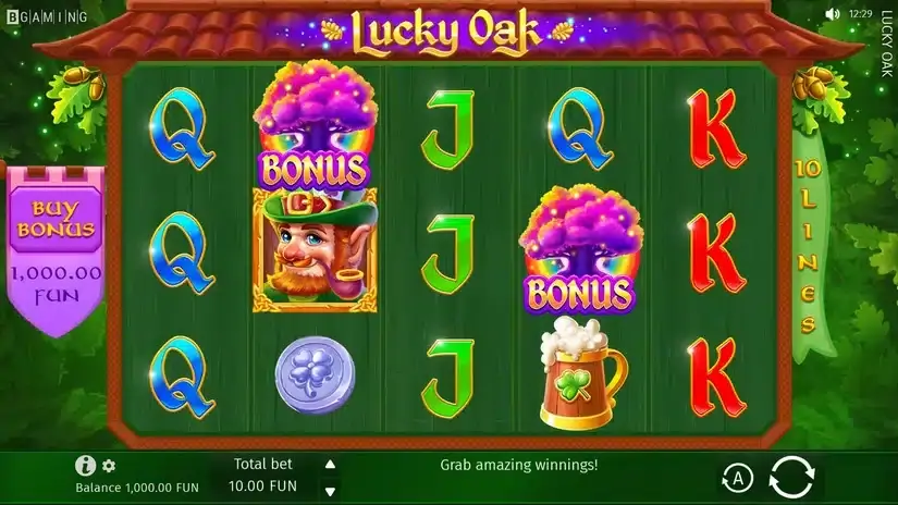 Lucky Oak slot screenshot 