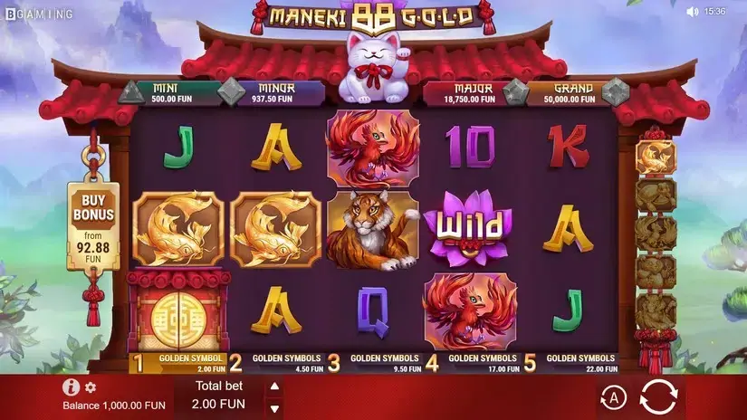 Maneki 88 Gold slot screenshot 1