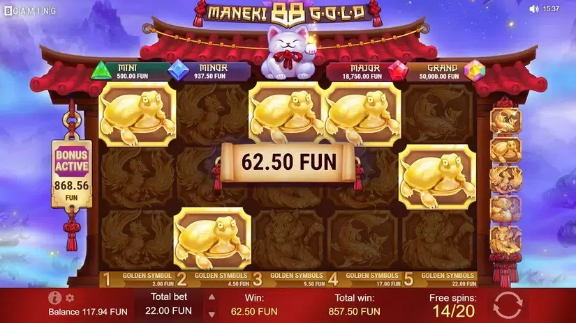 Maneki 88 Gold slot screenshot 8