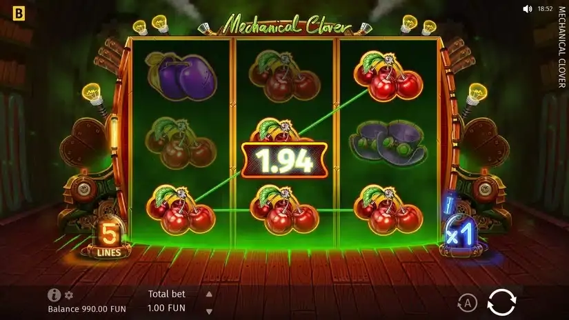 Mechanical Clover slot screenshot 2