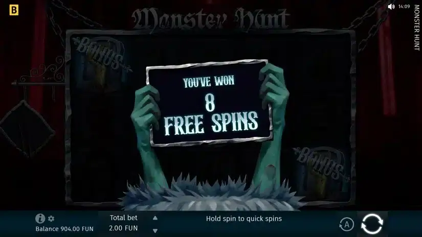 Monster Hunt slot screenshot 3