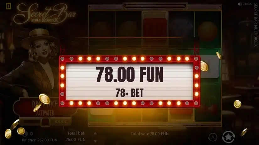 Secret Bar Multi Dice X slot screenshot 