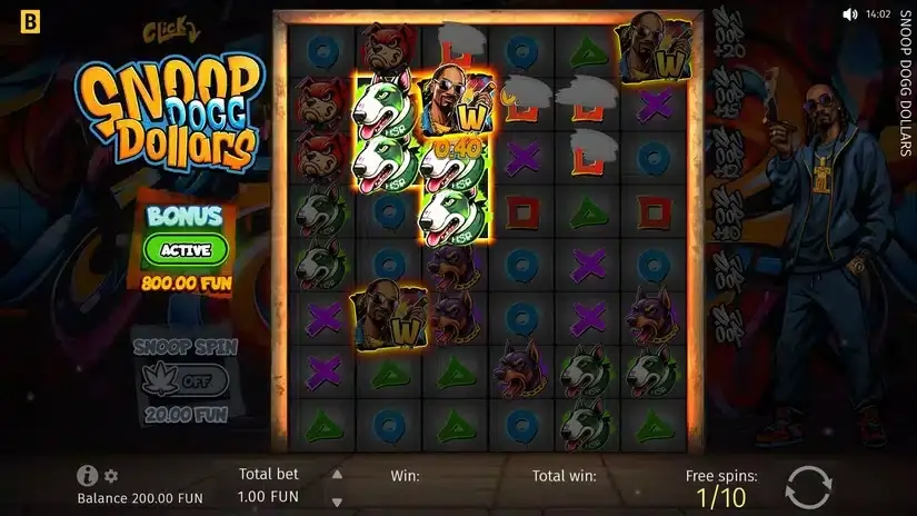 Snoop Dogg Dollars slot screenshot 3