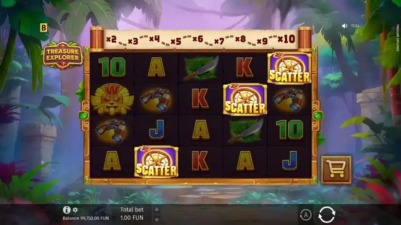Treasure Explorer slot screenshot 2