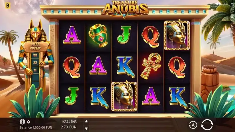 Treasure of Anubis slot screenshot 2