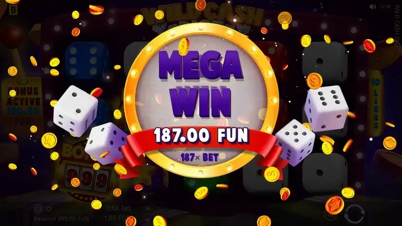 Wild Cash Dice slot screenshot 