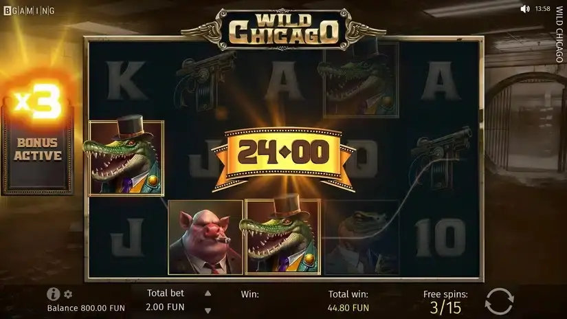 Wild Chicago slot screenshot 4
