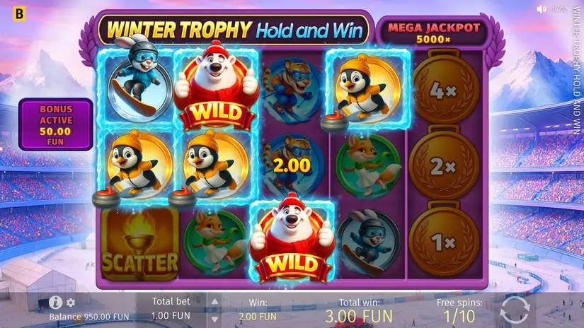 Winter Trophy Hold and Win slot screenshot 3