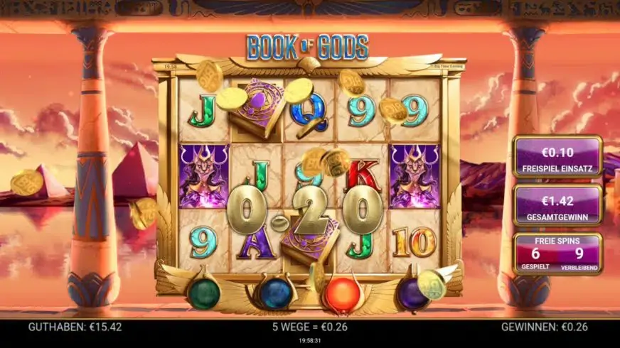 Book of Gods slot screenshot 3