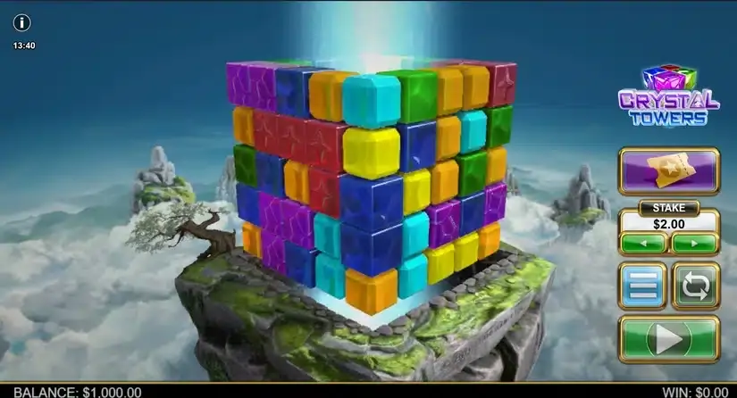 Crystal Towers slot screenshot 