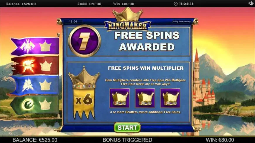 Kingmaker slot screenshot