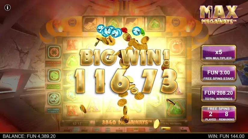 Max Megaways slot screenshot 