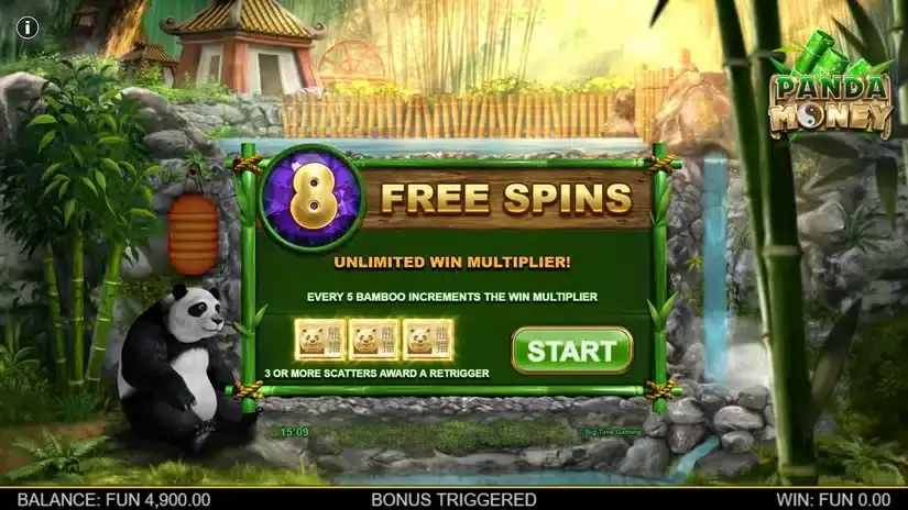 Panda Money Megaways slot screenshot 2
